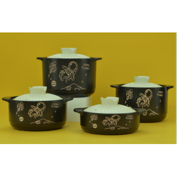 Morden Style Big Sart Forma redonda Casserole Pot